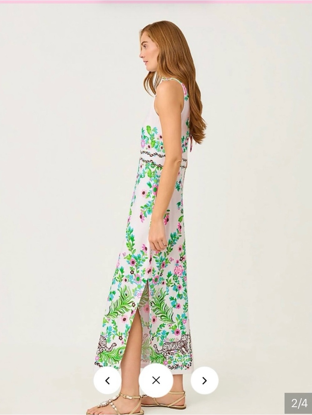 NWT Lilly Pulitzer Dress Wellington White Maxi Dress - Picture 2 of 6